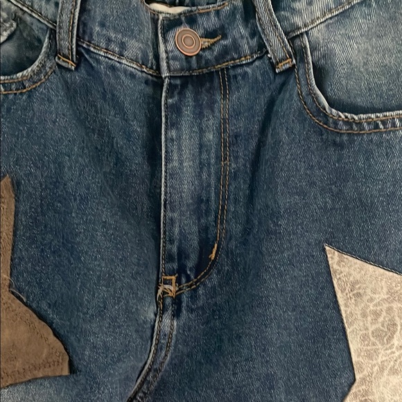 Denim and leather like patch jeans!!!size small
NWOT - Picture 4 of 11